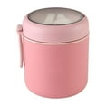 thumbnail image 1 of Bearachild Frascos de sopa para comida caliente, disfrute de sus sopas favoritas en movimiento, termo de acero inoxidable, portátil Mostrada 304 rosa-530ml, 1 of 6