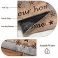 thumbnail image 6 of Small Round Rug 3Ft Washable Non-Slip, Western Texas Star Vintage Circle Area Rugs for Living Room Bedroom, Retro Farmhouse Gray Brown Wooden Indoor Floor Mats Carpet Runner for Home Decor, 6 of 8
