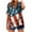 Multicolor#6, variant on cocolona 4th of July Shirts Women Summer Casual Button V Neck Short Sleeve Tops USA Flag Print Patriotic T-shirts Graphic Tees