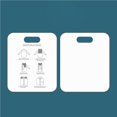 thumbnail image 2 of Bearachild Tablero plegable para ropa estable para el hogar, carpeta de ropa con agujero de anillo, almacenamiento de ropa portátil portátil, Almacenamiento y organización del hogar Blanco, 2 of 6