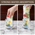 thumbnail image 4 of 2 Pcs Pioneer Flower Floral Print Pattern Kitchen Towels, Funny Microfiber Dish Towel Set, 18" X 26" Tea Towels, 4 of 6