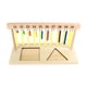 thumbnail image 1 of Percha Montessori para escaleras de cuentas de colores, aprendizaje preescolar, con cuentas, juguete matemático 11 a 20, 1 of 9