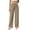 *Beige, variant on ClodeEU Women's Elastic Waist Straight Leg Pants With Pockets,Solid Color Casual Fashion Trousers ,Women's Plus XXL