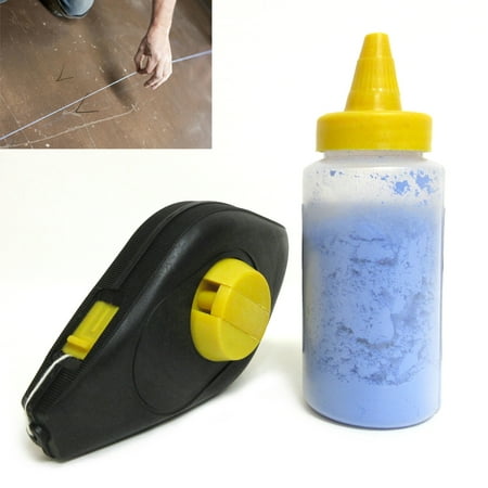 

Blue Chalk Bold Line Reel w 4oz Bottle 100Ft 2-Piece Set Construction Tool