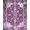 Violet, Pattern 13, variant on ODIKA 8'x10' Washable Area Rug Non-Shedding, Easy Care, Purple Vintage Plum Distressed Scroll Border Pink Mauve Boho for King Size Bedroom Under Bed, Master Suite