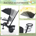 thumbnail image 4 of LINLUX 7 in 1 Toddler Trike, Toddler Ride-on Bicycles, Folding Kids Tricycle Bike, Black, 4 of 8