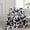 Black-and-White Round Cow, variant on Janvonne Soccer Blanket,Double Sided plush Throw Blanket,Cozy Plush Blanket for Bed Sofa,Lightweight Breathable All Season Blanket for Kids Adults,Sports Fan Gift,Home Decor,40x50in