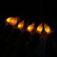 thumbnail image 5 of LED Halloween Waxed Electronic Candle Lamp black base wax  yellow flash, 5 of 7