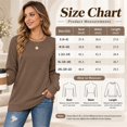 thumbnail image 5 of HIOK 2026 Crewneck Sweatshirt with Cable-Knit Patchwork Sleeves, Lightweight Loose-Fit Tunic for Casual Winter Layering, 5 of 5