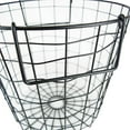 thumbnail image 4 of DII 12x12" Round Modern Metal Small Sturdy Design Basket in Black, 4 of 4