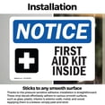 thumbnail image 3 of (2 Pack) First Aid Kit Inside Sign, 3 of 7