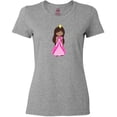 thumbnail image 3 of Inktastic African American Princess In Pink Dress Women's T-Shirt, 3 of 5