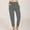 Dark Gray, variant on Juslio Linen Pants Women Casual with Pockets Drawstring Linen High Waist Taper Pants M