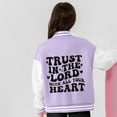 thumbnail image 4 of Lkhaha Toddler Girl Jacket Baseball Patchwork Long Sleeve Button Up Stripe Letter Print Plus Size Jackets Size 4-5 Years, 4 of 5