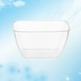 thumbnail image 4 of 10 pcs  Disposable Salad Bowl Plastic Transparent Square Dessert Storage Bowl for Home Store Kitchen (70ml), 4 of 6
