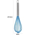 thumbnail image 5 of 1/5Pcs Silicone Whisk Stainless Steel Handle Dishwasher Safe Ergonomic Design with Hanging Hole Egg Beater Kitchen Supplies-1pc,Black, 5 of 8