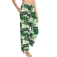 thumbnail image 2 of Naloa Football 7 Print Women’s Ultra-Soft Comfy Pajama Lounge Pants with Pockets & Drawstring, 2 of 8