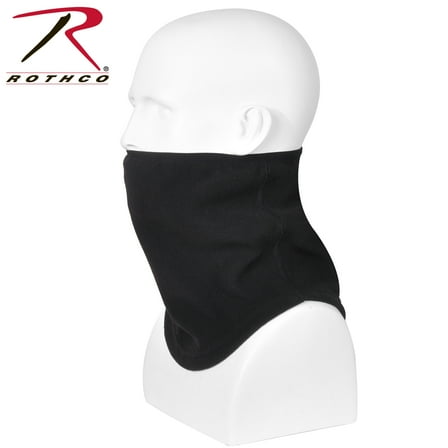 Rothco Polar Fleece Contoured Elastic Neck Gaiter - Black