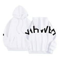 thumbnail image 4 of CAIXIA Forgiven Yahweh Hoodie Sweatshirt Men Women Oversized Fashion Letter Printed Streetwear Hooded Pullover with Pocket,White, 4 of 7