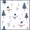 Blue Cartoon Snowmen, variant on Womens Canvas Tote Bag with Zipper Inner Pocket Shoulder Handbag, Christmas Plaid Deer