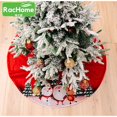thumbnail image 2 of Falda de árbol de Navidad de tela inferior de 45 pulgadas, falda de árbol de Navidad 2023, Papá Noel, muñeco de nieve, falda de árbol de Navidad roja, decoración de árbol de Navidad, 2 of 4
