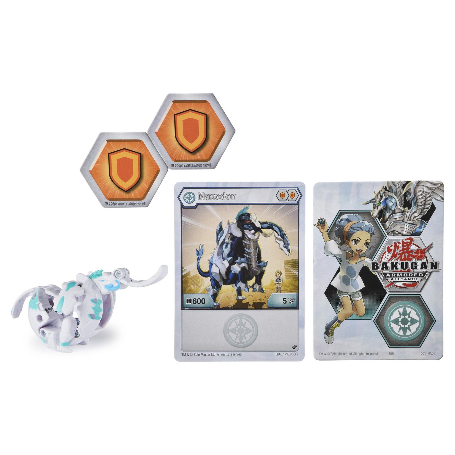 Bakugan, Maxodon, 2-inch Tall Armored Alliance Collectible Action Figure and Trading Card