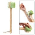 thumbnail image 6 of Body Brush Double Sided Long Handled Back Scrubber Lotion Body Shower Bath .5cmx7.1cm, 6 of 8