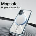 thumbnail image 7 of Compatible with iPhone 17 Case with Rotating Magnetic Ring Stand, [Compatible with MagSafe] [Full Camera Lens Protector] Plating Clear Slim Phone Case for iPhone 17, Rosegold, 7 of 7