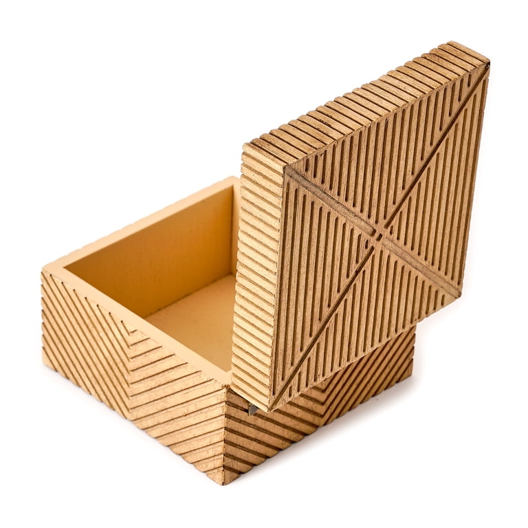 Beautiful Medium Decorative Wooden Box, Brown photo 5