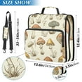 thumbnail image 3 of ALAZA Zipper Binder Retro Mushrooms Vintage 3 Ring Trapper Keeper File Folder Organizer Bag, 3 of 8