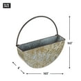 thumbnail image 2 of DII Round Galvanized Wall Planter, 2 of 3