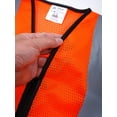 thumbnail image 7 of Alvivi Children Safety Vest Visibility Personalized Vest Volunteer Cycling Skiing Riding Waistcoat with Reflective Strip B Orange 10-12, 7 of 7