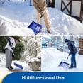 thumbnail image 5 of Snow Shovel with Large Scoop, Removable Polypropylene Snow Shovel with Aluminum Blade and D-Grip Handle, Heavy Duty 48 inch Long Large Capacity Shovel for Garden Car Camping Outdoor, 5 of 9