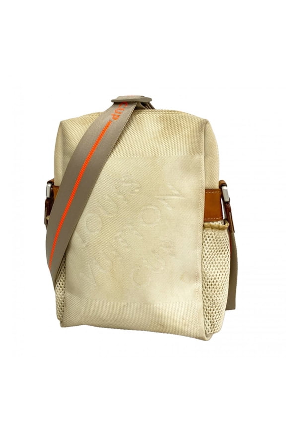 Pre-Owned Louis Vuitton Damier Gant LV Cup Weatherly Shoulder Bag M80637 White Men's