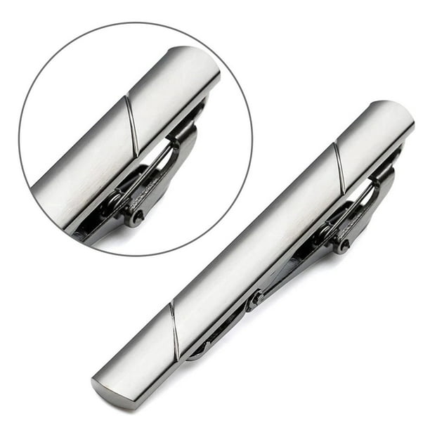Lot De 3 Pinces à Cravate Classiques Argentées Pour Homme – Barre à Cravate Ajustée Pour Mariage Et Vie Quotidienne Pour Père, Amoureux, Amis Et Mari, Cuivre, Pas De Gemme