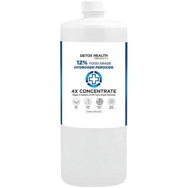 12 Hydrogen Peroxide 1 Quart Food Grade H2O2 & Water Made In