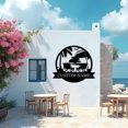 thumbnail image 2 of AOLOA Personalized Metal Beach Signs | Backyard Oasis Sign | Porch Signs Outdoor | Coastal Beach Scene Custom Last Name Sign | Nautical Outdoor Wall Decor | Wall Art for House Warming Gifts(10inches), 2 of 8
