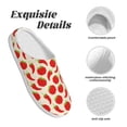 thumbnail image 5 of Kdxio Tomatoes And Chili Women's Men's Slippers Plush Slip-On House Slipper for Winter Indoor Soft Cushion Non-slip Fluffy Slides Slippers-39/40, 5 of 7
