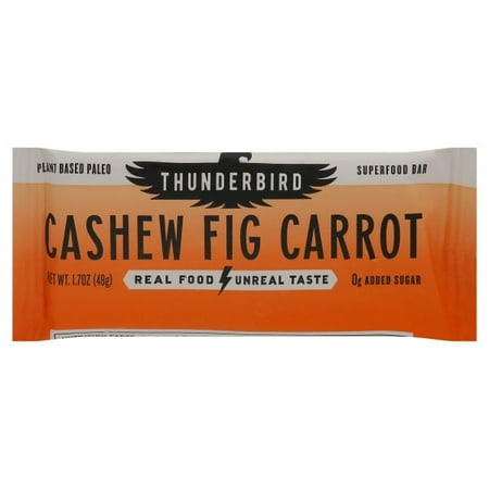 Thunderbird - Real Food Bar - Cashew Fig Carrot - Case Of 15 - 1.7 Oz.