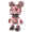 Pink, variant on ROUASD Punk Mecha Bear 3D Metal Model Puzzle Kit – 140PCS DIY Assembly with Light-Up Eye, Collectible Desktop, Unique Gift for Adults (Black&White)