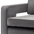 thumbnail image 6 of Pemberly Row Modern Accent Chair with Silver Frame in Gray Fabric, 6 of 9