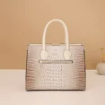 thumbnail image 6 of 3 Piece Crocodile Print Tote Set - Large Capacity, Women's Fashion Tote, Shoulder Bag and Purse, 6 of 7
