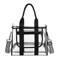 thumbnail image 1 of Bolsa de mano transparente para mujer aprobada por el estadio, 1 of 5