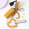 thumbnail image 2 of Tnobhg Lipstick Bag Keychain Lobster Clip Stainless Faux Leather Mini Lipstick Container with Heart Pendant Changs Purse Key Organizer Key Holder, 2 of 7