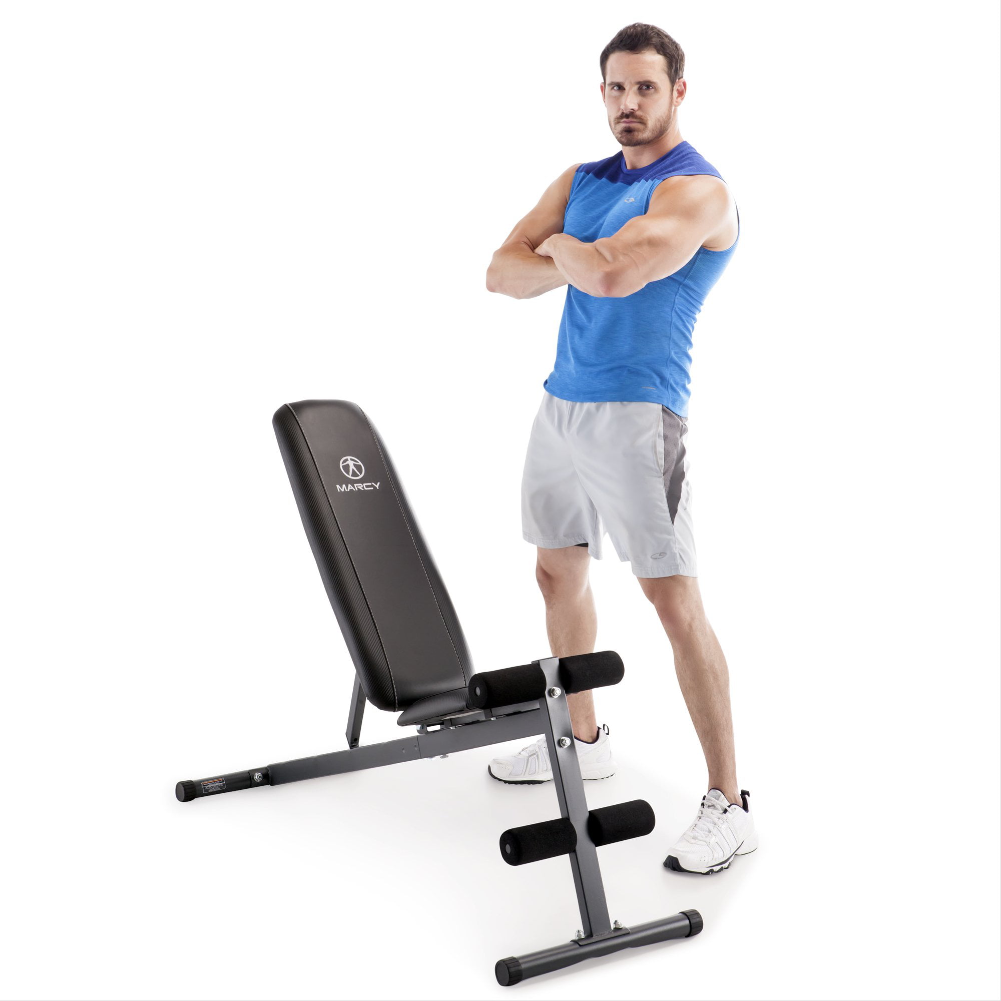 Weight Bench Multi-Position Adjustable Workout Utility Bench Home Gym Fitness 