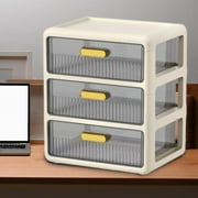Begzeat White Desktop Drawers, Stackable Office Storage Drawers for Desk, Craft Organizer and Storage Bins,2 Small Storage Container with Plastic Drawers for Office Supplies Desk accessories