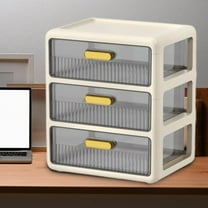 Desktop Drawer Storage Box for Office Desk, Multi-functional Organizer for Stationery, Small Gadgets, Cosmetics, Transparent Drawers for Easy Access