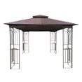 thumbnail image 6 of Gazebo with Screen, SEGMART 10'x10' Gazebo with Netting, Outdoor Patio Gazebo Canopy Tent Sun Shelter Gazebo Tent Screen House, Gazebo With Ventilated Double Roof for Outside Yard Deck, LLL4582, 6 of 9