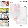 thumbnail image 3 of Dreamtimes 16x28 Inch Face Hand Towel Set Colorful Unicorn Flying Balloon Cotton Washcloths, Quick-Dry Highly Absorbent Bath Towels 2 Pcs for Bathroom Ktichen Travel SPA Gym, 3 of 7