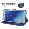 thumbnail image 3 of Mobile Phone Cover for Samsung J7-2018, Cover Premium Pu Leather Tpu Flip Cover Magnetic Closure Card Compartment Stand Function Wallet with Lanyard Protective Cover, 3 of 7